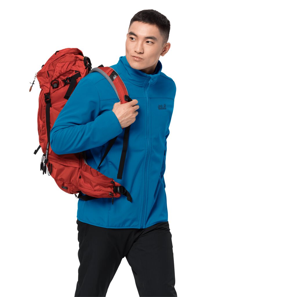 Jack Wolfskin NORTHERN POINT Férfi Softshell Kabát Kék - OJCEVD-960